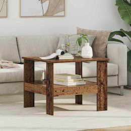 STOLIK KAWOWY STARE DREWNO 57 X 55 X 45 CM DREWNO INŻYNIERYJNE