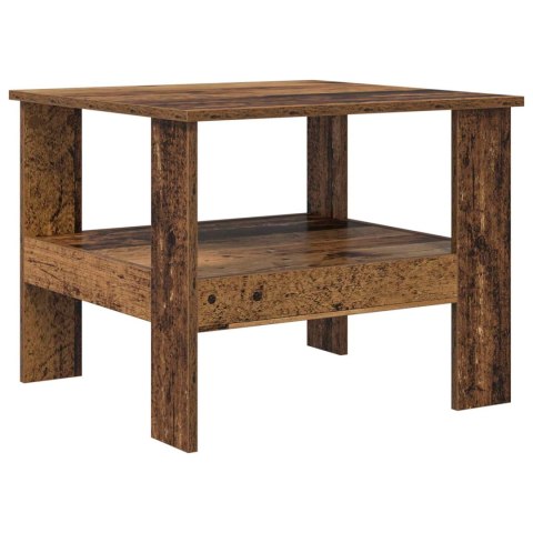 STOLIK KAWOWY STARE DREWNO 57 X 55 X 45 CM DREWNO INŻYNIERYJNE