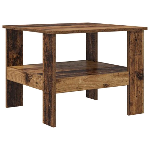 STOLIK KAWOWY STARE DREWNO 57 X 55 X 45 CM DREWNO INŻYNIERYJNE