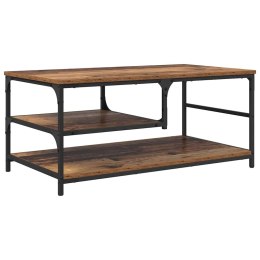 STOLIK KAWOWY STARE DREWNO 90 X 49 X 40 CM DREWNO INŻYNIERYJNE
