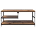 STOLIK KAWOWY STARE DREWNO 90 X 49 X 40 CM DREWNO INŻYNIERYJNE