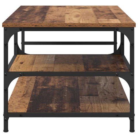 STOLIK KAWOWY STARE DREWNO 90 X 49 X 40 CM DREWNO INŻYNIERYJNE