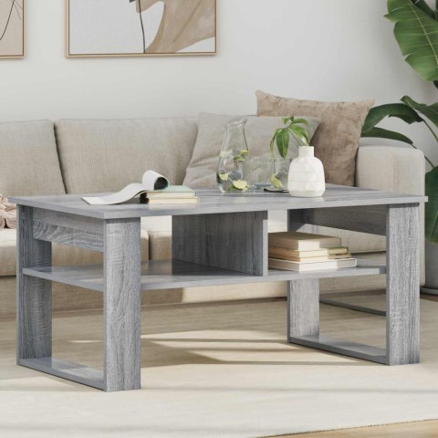 STOLIK KAWOWY SZARY SONOMA 96 X 54 X 44 CM DREWNO INŻYNIERYJNE