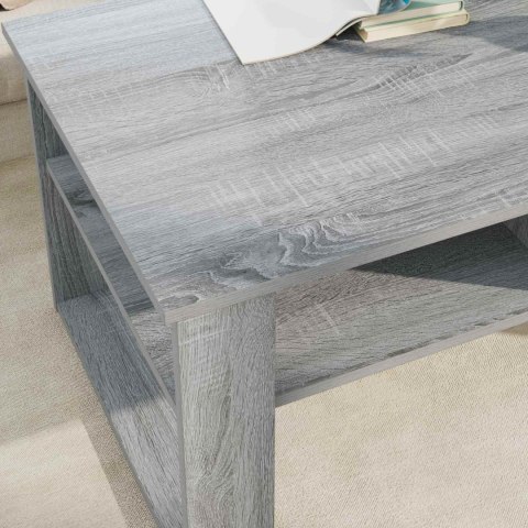 STOLIK KAWOWY SZARY SONOMA 96 X 54 X 44 CM DREWNO INŻYNIERYJNE