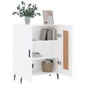 SZAFKA BIAŁA 69,5X34X90 CM MATERIAŁ DREWNOPOCHODNY