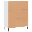 SZAFKA BIAŁA 69,5X34X90 CM MATERIAŁ DREWNOPOCHODNY