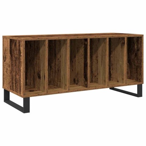 SZAFKA NA PŁYTY WINYLOWE STARE DREWNO 100 X 38 X 48 CM