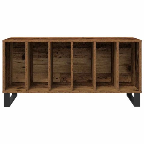 SZAFKA NA PŁYTY WINYLOWE STARE DREWNO 100 X 38 X 48 CM