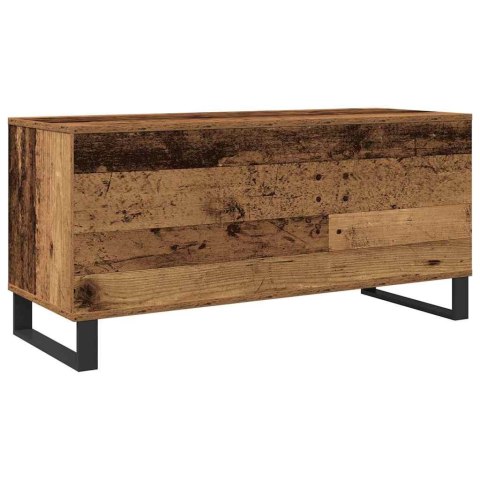 SZAFKA NA PŁYTY WINYLOWE STARE DREWNO 100 X 38 X 48 CM