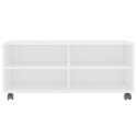 VidaXL Szafka pod TV, biała, 90x35x35 cm, materiał drewnopochodny