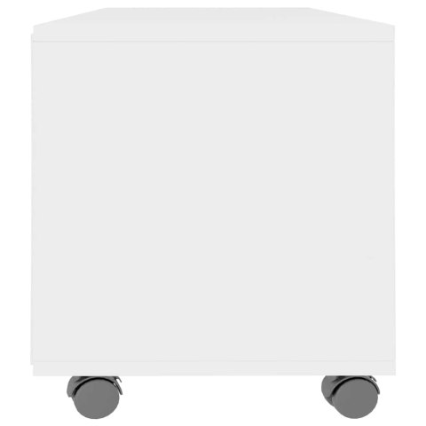 VidaXL Szafka pod TV, biała, 90x35x35 cm, materiał drewnopochodny