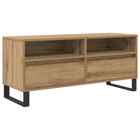 SZAFKA POD TELEWIZOR 100 X 34,5 X 44,5 CM DĄB RZEMIEŚLNICZY