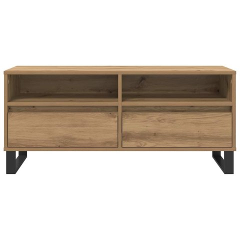 SZAFKA POD TELEWIZOR 100 X 34,5 X 44,5 CM DĄB RZEMIEŚLNICZY