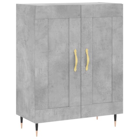 SZAFKA, SZAROŚĆ BETONU, 69,5X34X90 CM, MATERIAŁ DREWNOPOCHODNY