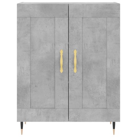 SZAFKA, SZAROŚĆ BETONU, 69,5X34X90 CM, MATERIAŁ DREWNOPOCHODNY