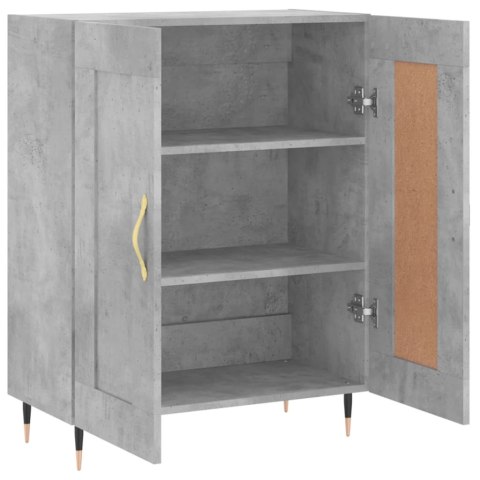 SZAFKA, SZAROŚĆ BETONU, 69,5X34X90 CM, MATERIAŁ DREWNOPOCHODNY
