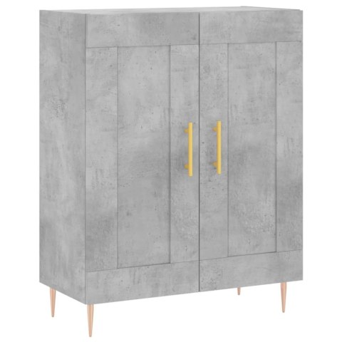 SZAFKA SZAROŚĆ BETONU 69,5X34X90 CM MATERIAŁ DREWNOPOCHODNY