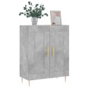 SZAFKA SZAROŚĆ BETONU 69,5X34X90 CM MATERIAŁ DREWNOPOCHODNY
