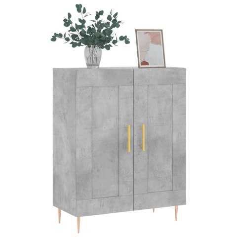 SZAFKA SZAROŚĆ BETONU 69,5X34X90 CM MATERIAŁ DREWNOPOCHODNY