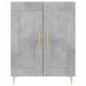 SZAFKA SZAROŚĆ BETONU 69,5X34X90 CM MATERIAŁ DREWNOPOCHODNY