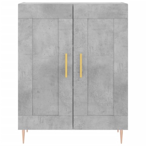 SZAFKA SZAROŚĆ BETONU 69,5X34X90 CM MATERIAŁ DREWNOPOCHODNY