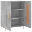 SZAFKA SZAROŚĆ BETONU 69,5X34X90 CM MATERIAŁ DREWNOPOCHODNY