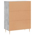 SZAFKA SZAROŚĆ BETONU 69,5X34X90 CM MATERIAŁ DREWNOPOCHODNY