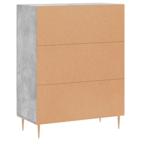 SZAFKA SZAROŚĆ BETONU 69,5X34X90 CM MATERIAŁ DREWNOPOCHODNY