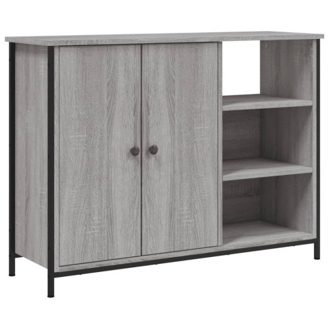 SZAFKA SZARY DĄB SONOMA 100X33X75 CM MATERIAŁ DREWNOPOCHODNY