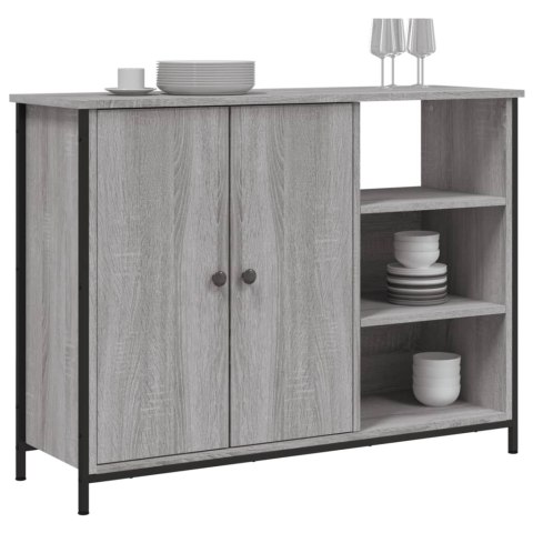SZAFKA SZARY DĄB SONOMA 100X33X75 CM MATERIAŁ DREWNOPOCHODNY