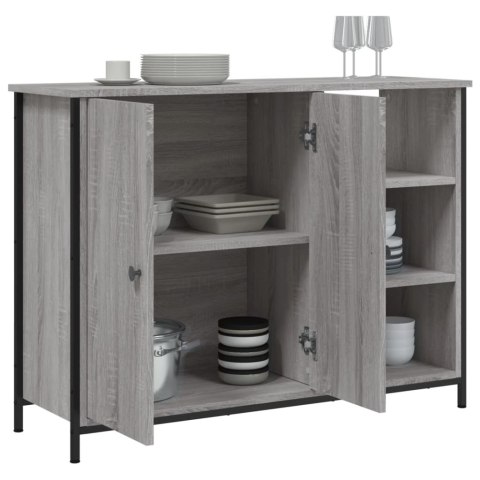 SZAFKA SZARY DĄB SONOMA 100X33X75 CM MATERIAŁ DREWNOPOCHODNY