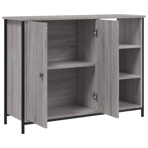 SZAFKA SZARY DĄB SONOMA 100X33X75 CM MATERIAŁ DREWNOPOCHODNY