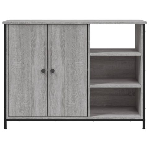 SZAFKA SZARY DĄB SONOMA 100X33X75 CM MATERIAŁ DREWNOPOCHODNY