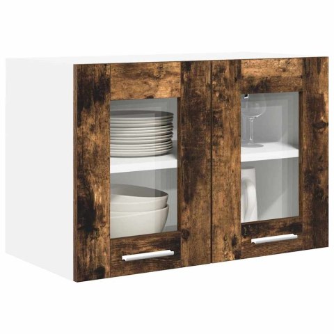 SZAFKA WISZĄCA DĄB WĘDZONY 60 X 31 X 40 CM DREWNO INŻYNIERYJNE