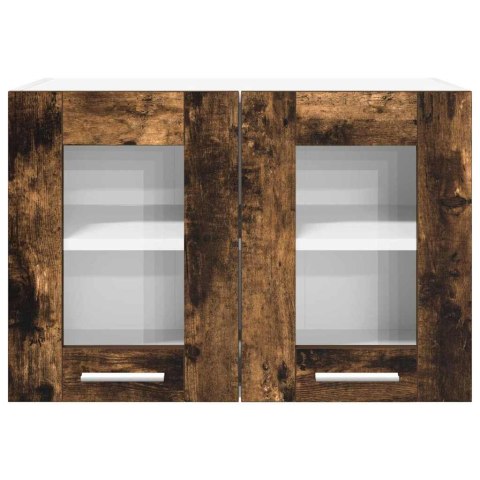 SZAFKA WISZĄCA DĄB WĘDZONY 60 X 31 X 40 CM DREWNO INŻYNIERYJNE