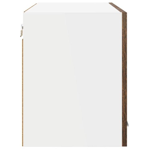SZAFKA WISZĄCA DĄB WĘDZONY 60 X 31 X 40 CM DREWNO INŻYNIERYJNE