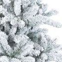 VidaXL Sztuczna składana choinka bożonarodzeniowa ze śniegiem Biały