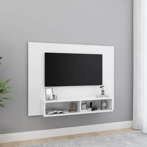 WISZĄCA SZAFKA POD TV, BIAŁA, 120X23,5X90 CM