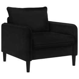 FOTEL XL CZARNY WELUR