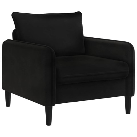 FOTEL XL CZARNY WELUR