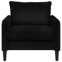FOTEL XL CZARNY WELUR