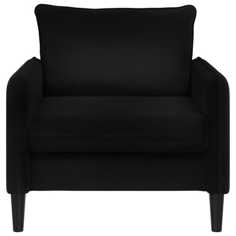 FOTEL XL CZARNY WELUR