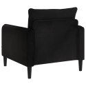 FOTEL XL CZARNY WELUR