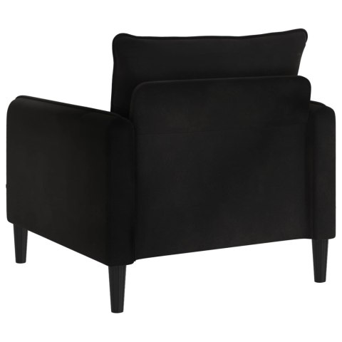 FOTEL XL CZARNY WELUR
