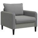FOTEL XL CIEMNOSZARY WELUR