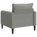 FOTEL XL CIEMNOSZARY WELUR