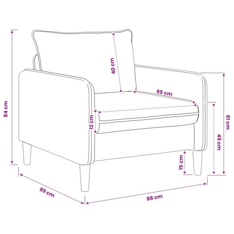 FOTEL XL CIEMNOSZARY WELUR