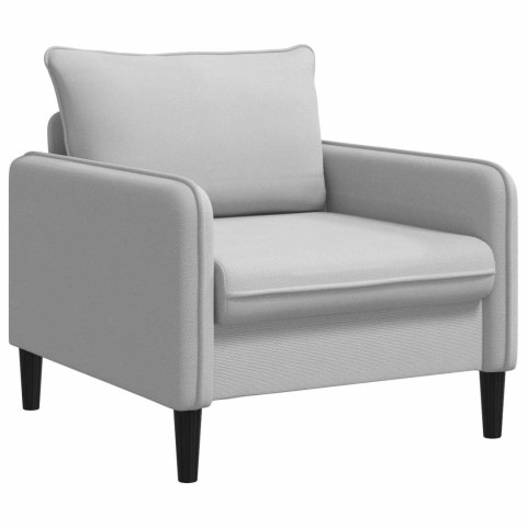 FOTEL XL JASNOSZARY WELUR