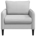 FOTEL XL JASNOSZARY WELUR