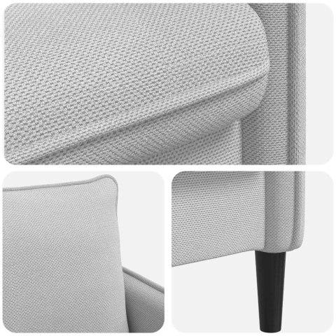 FOTEL XL JASNOSZARY WELUR
